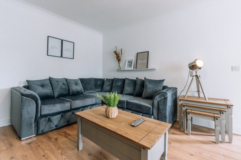 Airbnb Middlesbrough Workstays UK Living Room